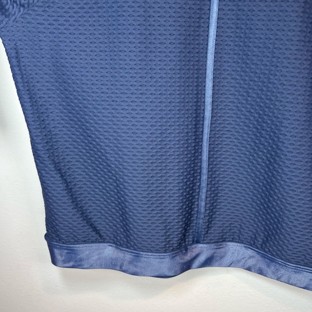 Koral Sofia Mesh Long Sleeve Shirt Top Midnight Blue Pullover Textured UV Medium - Picture 14 of 16
